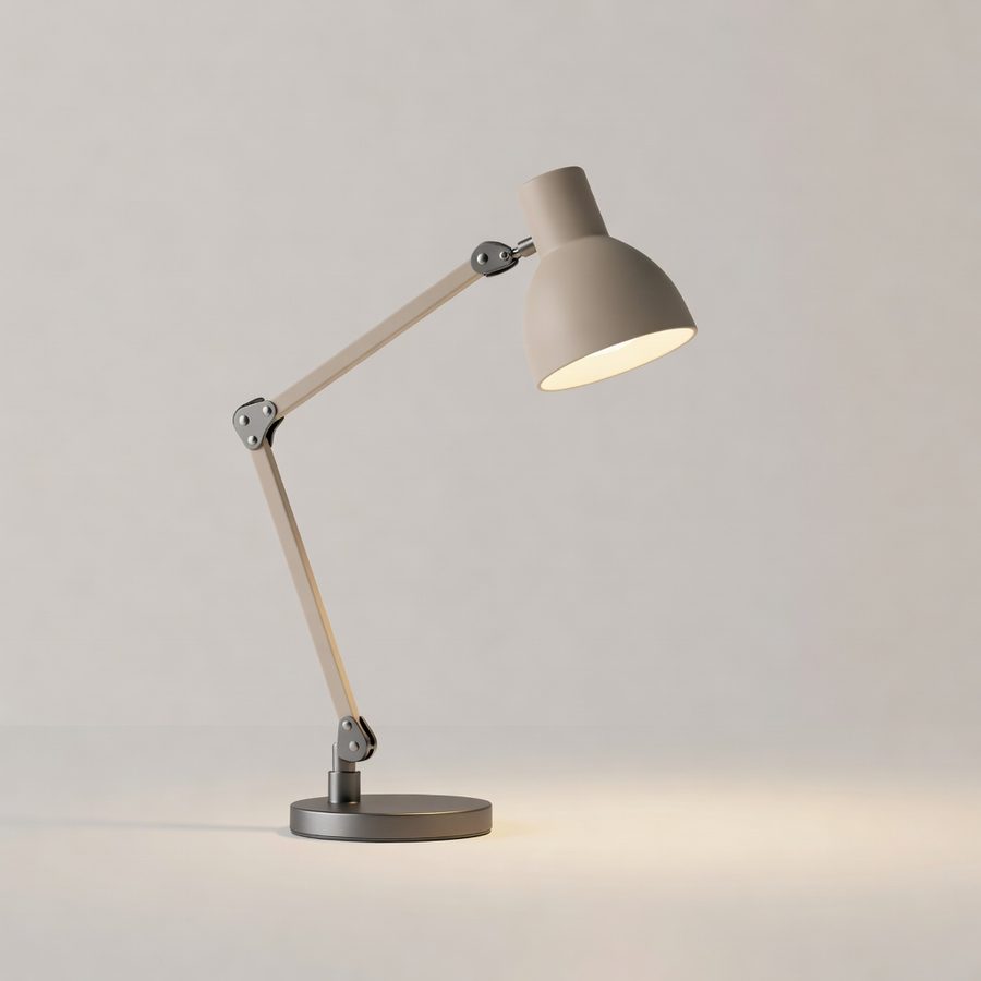 Stolná lampa s teplým svetlom